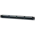 Intellinet 513555 Cat5e Patch Panel 24 Ports 19" Rackmount UL E313857 UTP Ethernet Supports 22-26 AWG