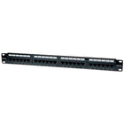 Intellinet 513555 Cat5e Patch Panel 24 Ports 19" Rackmount UL E313857 UTP Ethernet Supports 22-26 AWG