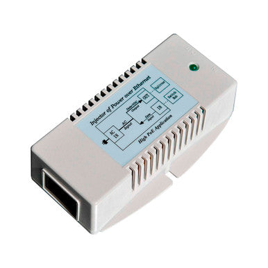 Tycon 100-240VAC Autoranging IN. 24V 36W Gigabit Passive PoE Injector Surge Protected US Power Cord