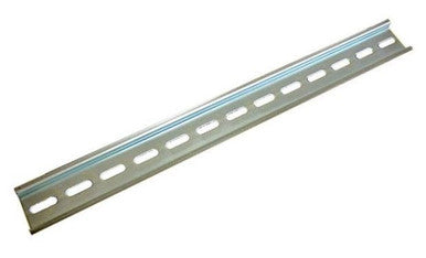 Tycon DIN RAIL 20.7in Plated Steel. 35mm x 7.5mm x 525mm. Slotted for easy mounting