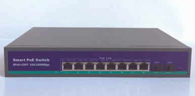 Iuron 18-port PoE Gigabit Switch 16-port PoE 15.4W/30W 2x 10/100/1000mbps SFP budget 250W