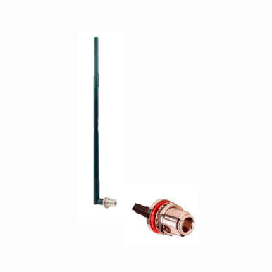 L-Com HG2409RD-NFB 2.4GHz High Performance 9dBi Rubber Duck Antenna N-Female Bulkhead Connector