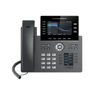 Grandstream GRP2616 6 Line Carrier-Grade IP Phone Dual LCD Screens Bluetooth Wi-Fi HD Audio PoE 48 MPKs Enterprise Security