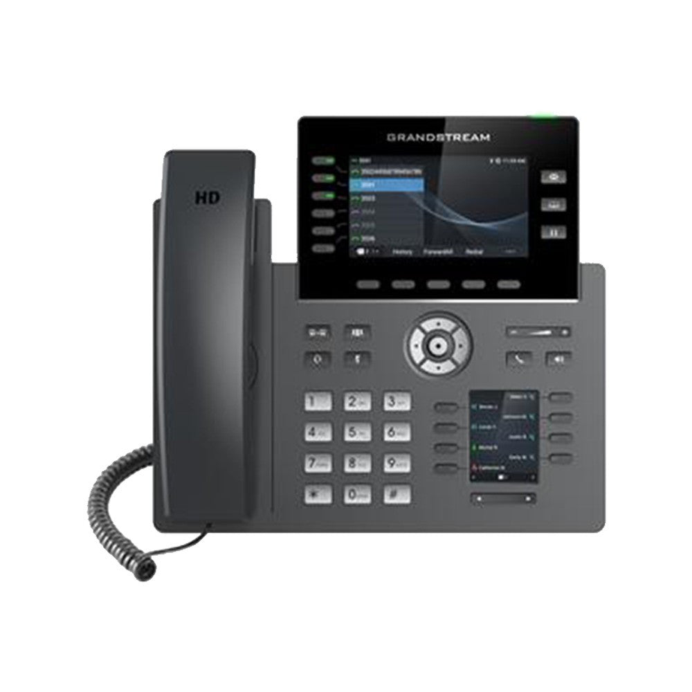 Grandstream GRP2616 6 Line Carrier-Grade IP Phone Dual LCD Screens Bluetooth Wi-Fi HD Audio PoE 48 MPKs Enterprise Security