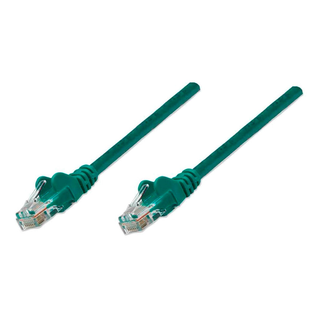 Intellinet 318945 Network Cable, Cat5e, UTP 1.0 m (3 ft.), Green