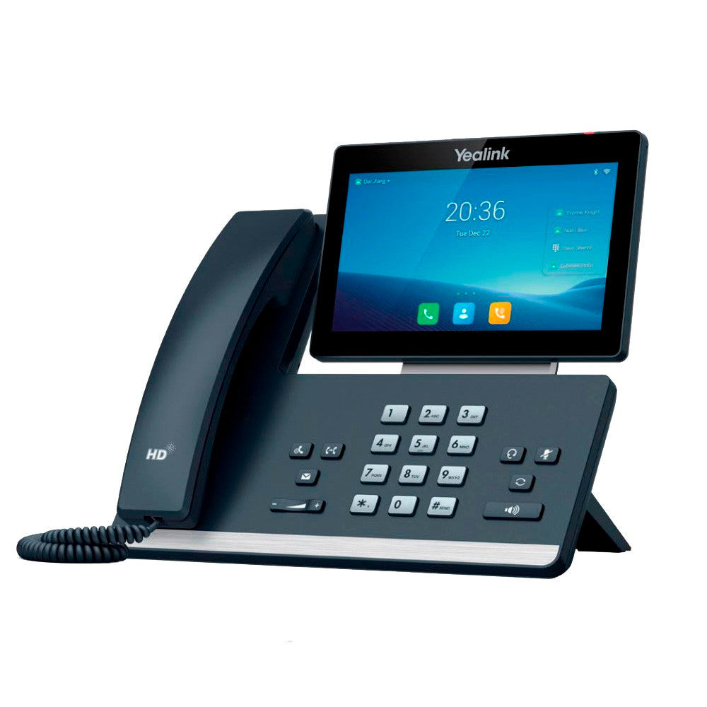 Yealink SIP-T58W Pro IP Phone Android 9.0 7" Touchscreen Bluetooth Handset Support HD Audio Wi-Fi & PoE
