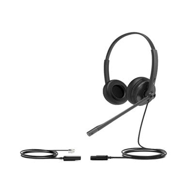 Yealink YHS34-DUAL Wideband Wired Headset for IP Phones with QD to RJ Port