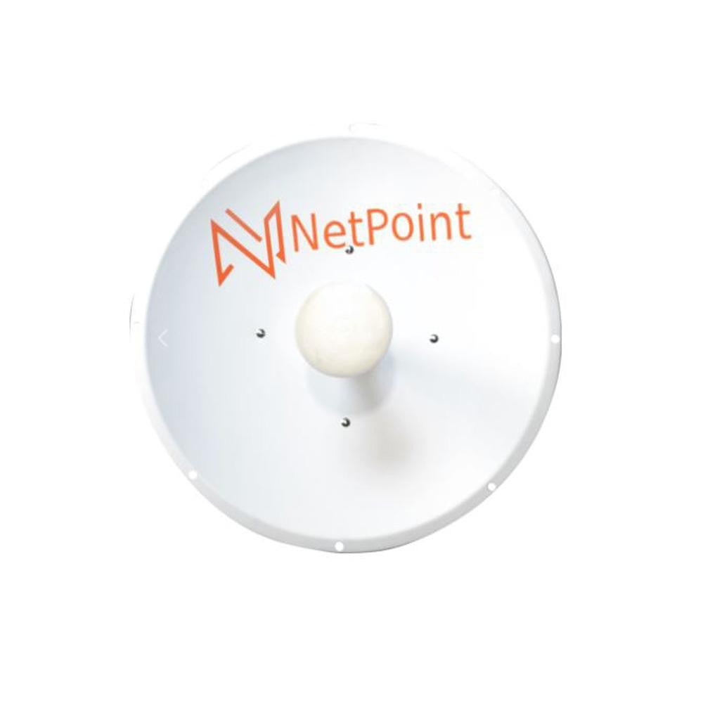 NetPoint NP2 3FT 34dBi 4.9 - 6.4GHz Parabolic Antenna W/ RP-SMA cables