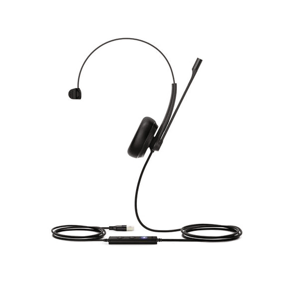 Yealink UH34-MONO-TEAMS USB Wired Headset HD Voice Noise Canceling Microphone Comfortable Design USB-C & 3.5mm Jack