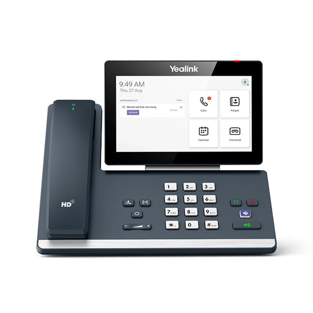 Yealink MP58-TEAMS 7" Touchscreen Dual-Port Gigabit Ethernet HD Audio Microsoft Teams Compatible