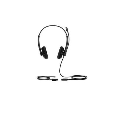Yealink YHS34-LITE-DUAL Over the Head Headset Noise Canceling Microphone HD Voice RJ9 Connectivity