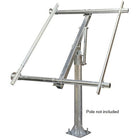 Tycon 250-260W Complete Top of Pole mount for two solar panels. Includes flange base pole and cement anchors