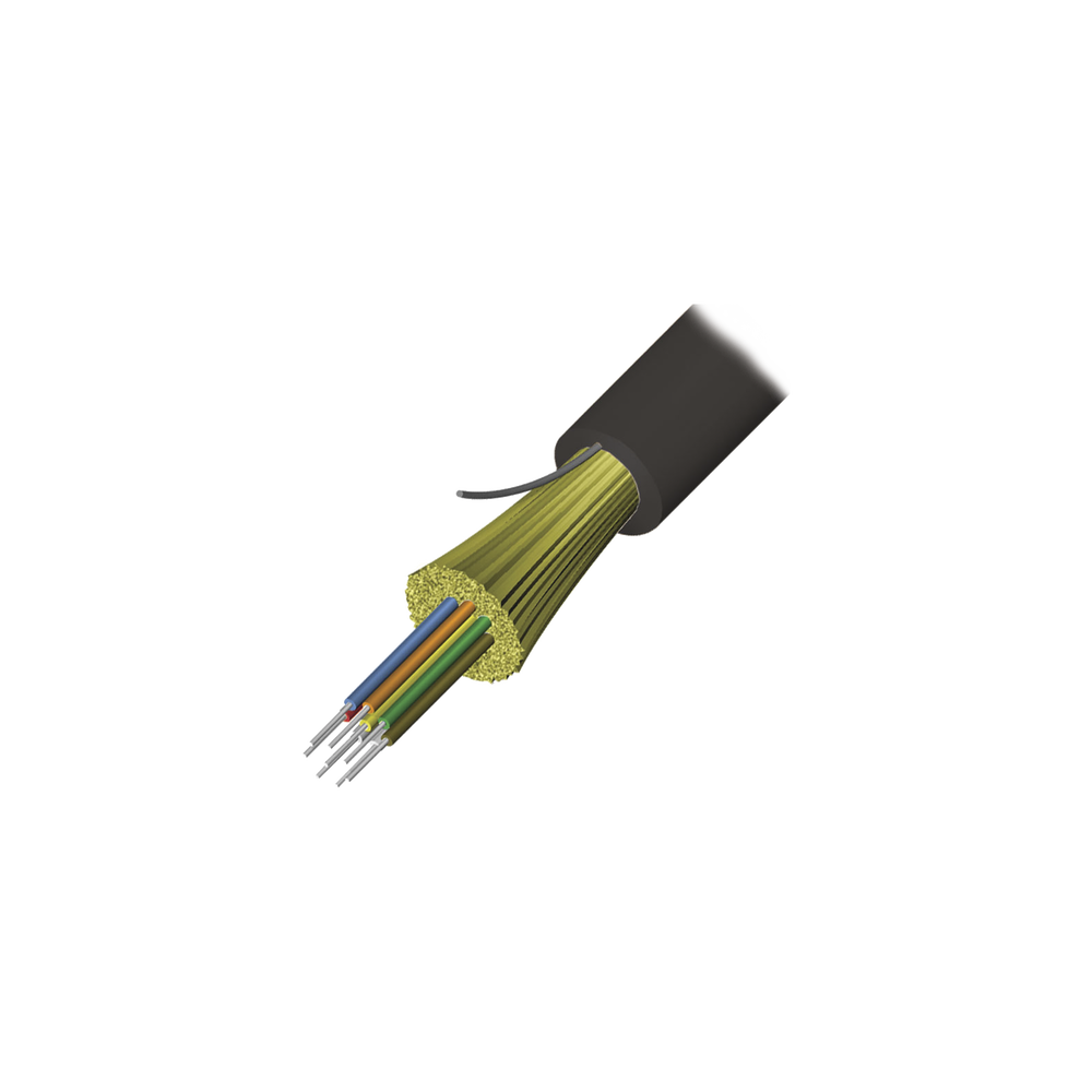 Siemon 9GD8P006D-E201A 6 Strand Fiber Optic, Indoor/Outdoor, Tight Buffer, XGLO, OFNP, Singlemode OS2, 3.28 ft