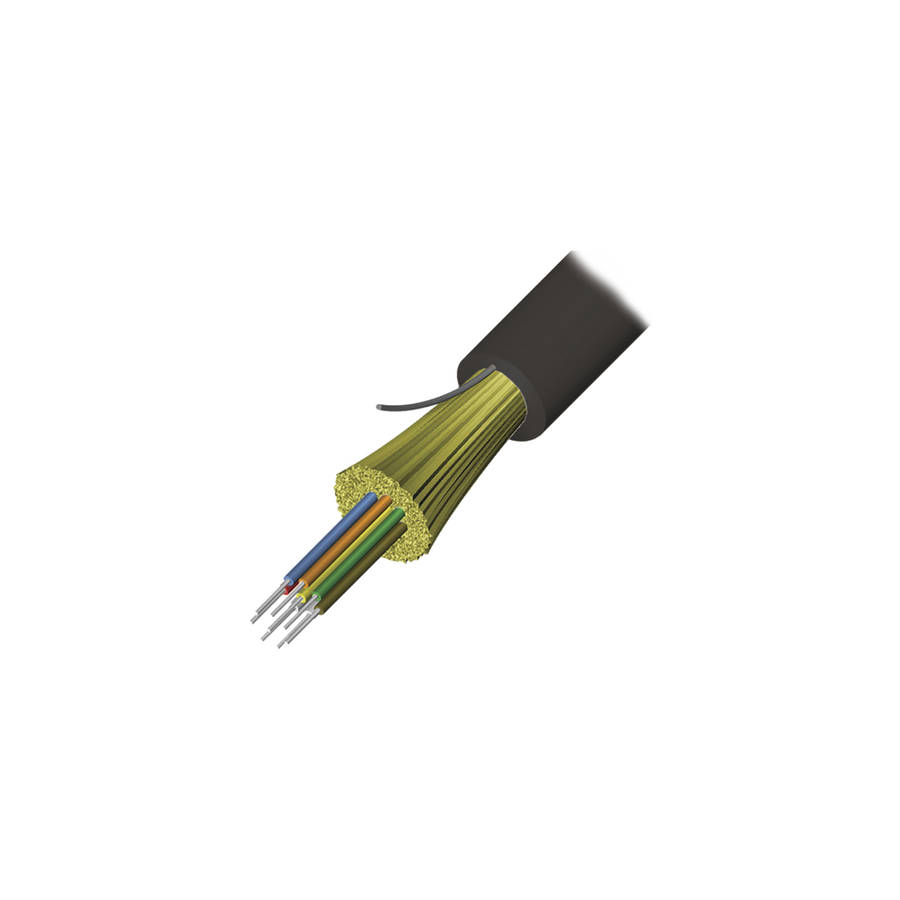 Siemon 9GD8P006D-E201A 6 Strand Fiber Optic, Indoor/Outdoor, Tight Buffer, XGLO, OFNP, Singlemode OS2, 3.28 ft