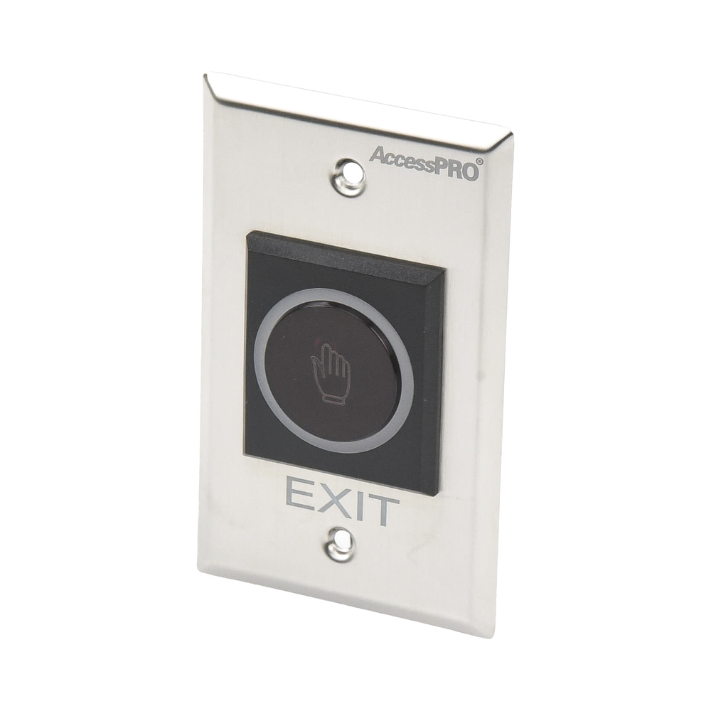 Accesspro ACCESSK1 No-Contact Exit Button / IR Sensor / Illuminated / N.O. and N.C. / Adjustable Detection Distance
