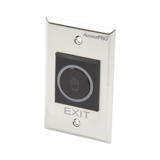 Accesspro ACCESSK1 No-Contact Exit Button / IR Sensor / Illuminated / N.O. and N.C. / Adjustable Detection Distance