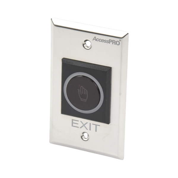 Accesspro ACCESSK1 No-Contact Exit Button / IR Sensor / Illuminated / N.O. and N.C. / Adjustable Detection Distance
