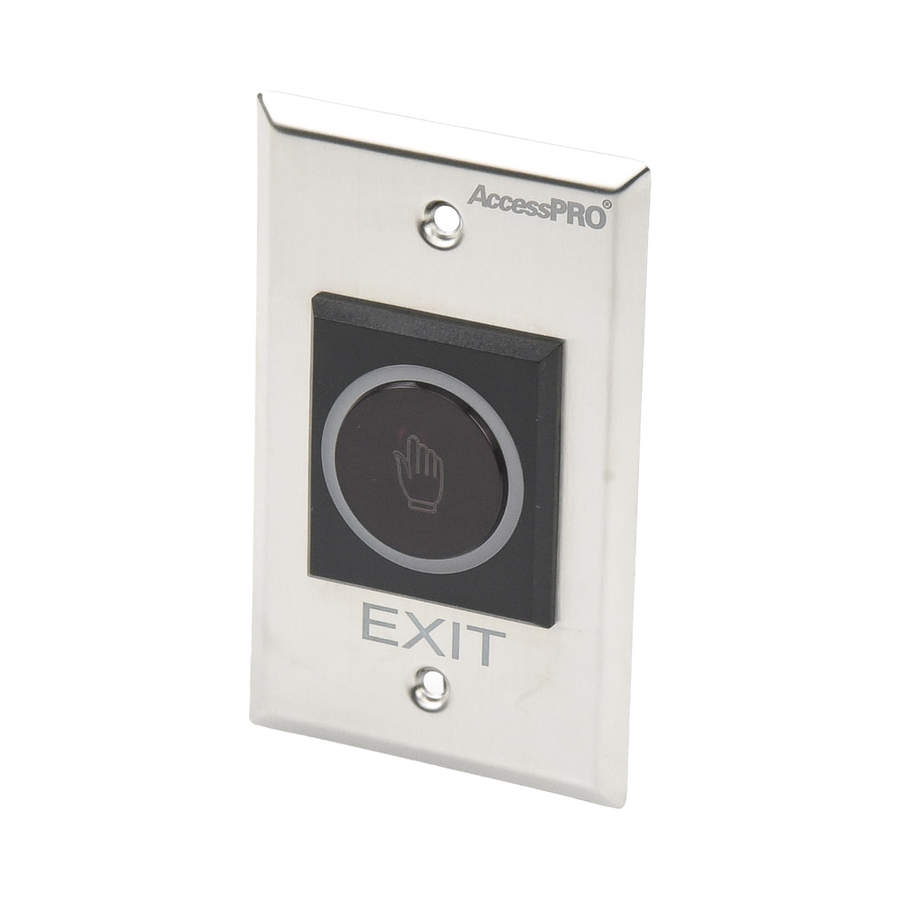 Accesspro ACCESSK1 No-Contact Exit Button / IR Sensor / Illuminated / N.O. and N.C. / Adjustable Detection Distance