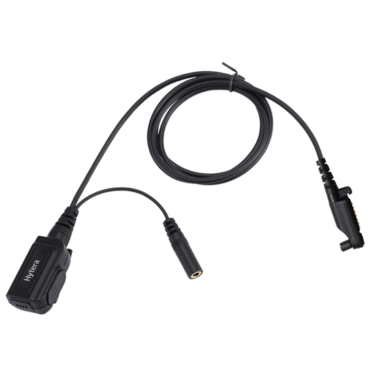 Hytera ACN-01 PTT & MIC Cable used with receive-only earpiece