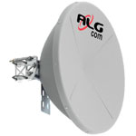 ALGcom UHP-6500-34-09-DP PTP Shielded Antenna, 5.9-7.1GHz 3-ft (0.9m), 34 dBi, High Performance, Dual-polarization, FTB > 55dB, connectorized