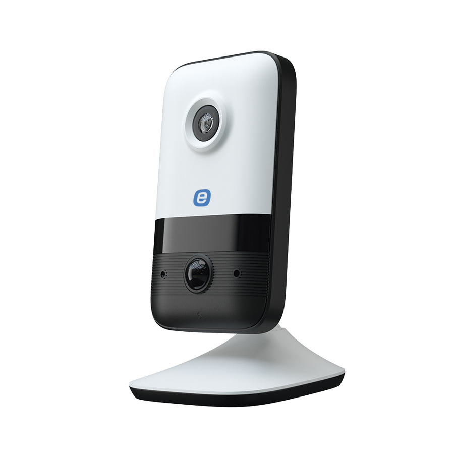 Epcom XC42W-GEN3 4 Megapixel IP Cube / 2.1 mm Lens / WiFi / H.265+ / 32ft (10m) IR / Integrated Microphone and Speaker (two-way audio) / Indoor / Micro SD / Compatible with E-Connect App