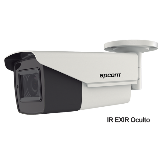 Epcom Professional B4K-TURBO-Z Bullet 4K TURBOHD / Mot. Lens. 2.7 - 13.5 mm / IR EXIR up to 80 mts / IP67 / 12 VDC / 24 VAC / 4 Technologies (TVI / AHD / CVI / CVBS)