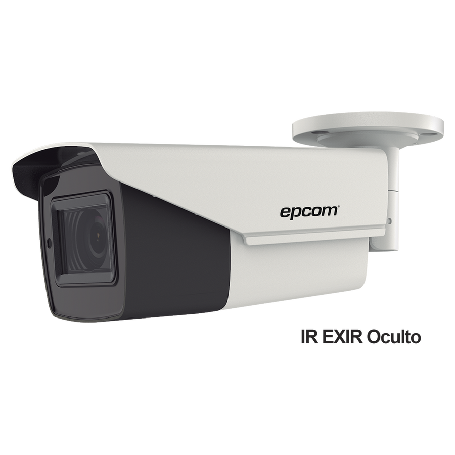 Epcom Professional B4K-TURBO-Z Bullet 4K TURBOHD / Mot. Lens. 2.7 - 13.5 mm / IR EXIR up to 80 mts / IP67 / 12 VDC / 24 VAC / 4 Technologies (TVI / AHD / CVI / CVBS)