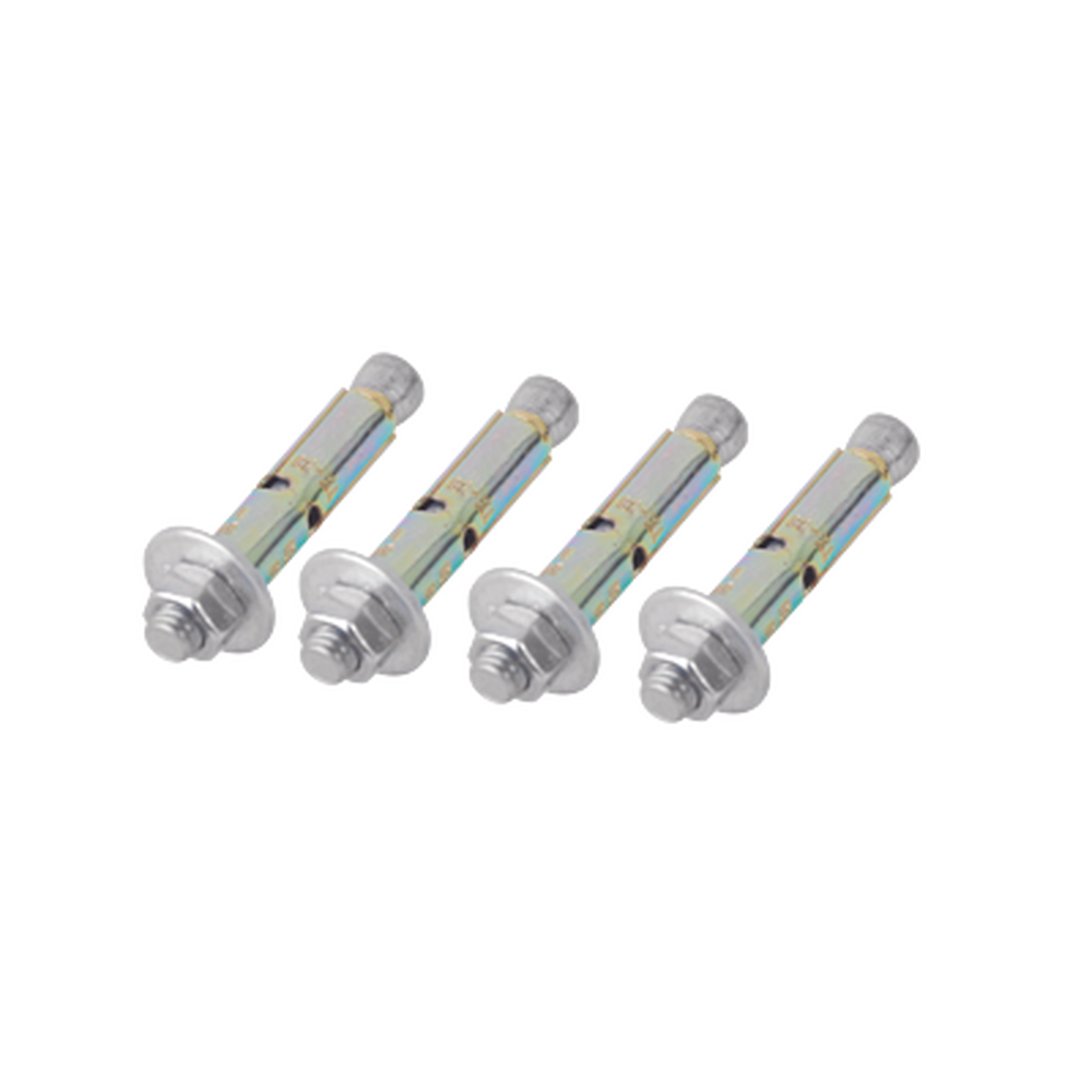 Linkedpro BARREN-ANCLA 4-Piece Kit, 3/8" x 3" Expansion Bolts with 1/2" Anchors