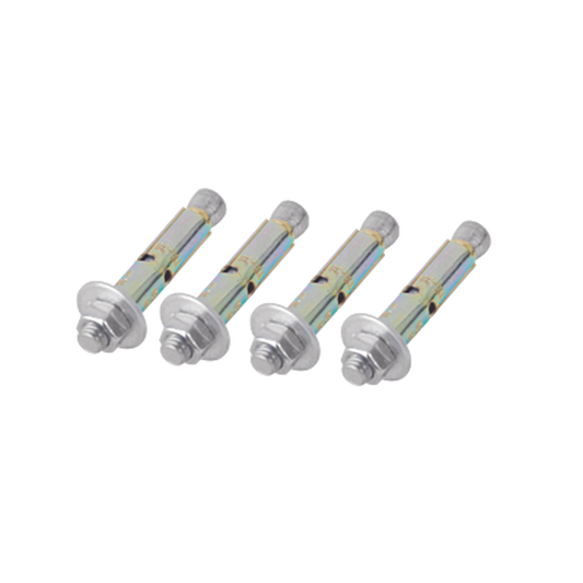 Linkedpro BARREN-ANCLA 4-Piece Kit, 3/8" x 3" Expansion Bolts with 1/2" Anchors