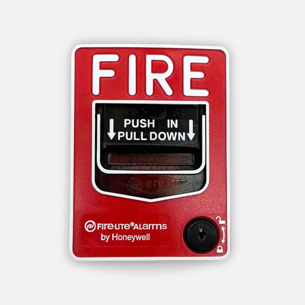 Fire-Lite BG-12LR Dual Action, Red, Terminal Block
