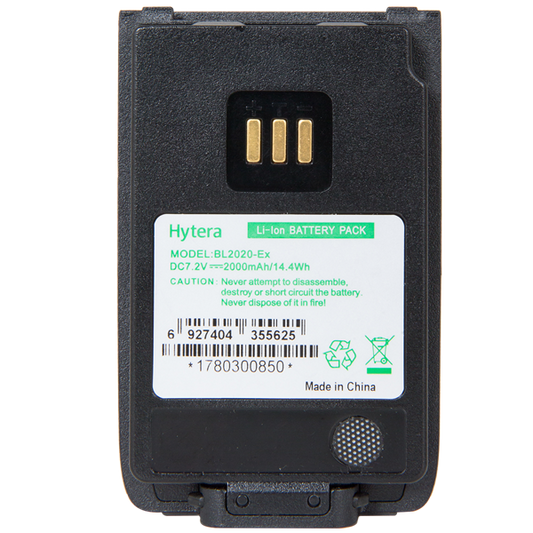 Hytera BL2020-Ex 2000mAh Intrinsically Safe Battery UL913