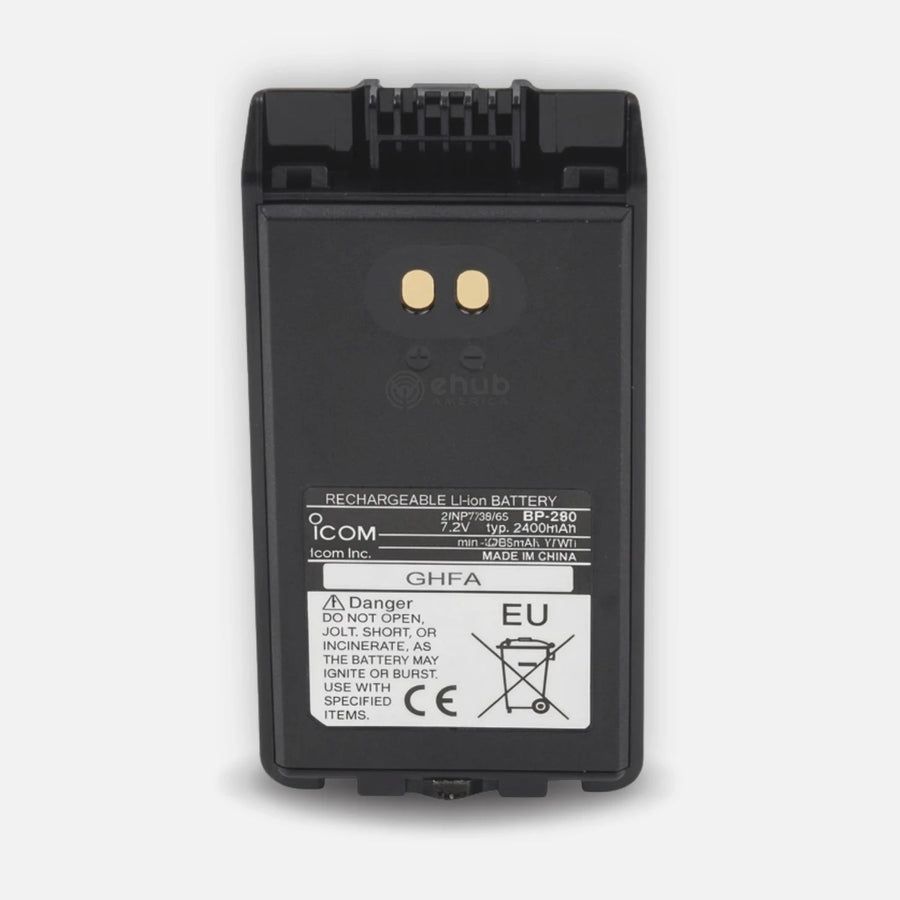 Icom BP-280 Li-ion Battery Pack 7.2V 2280mAh IC-F1100 / 2100D IP67
