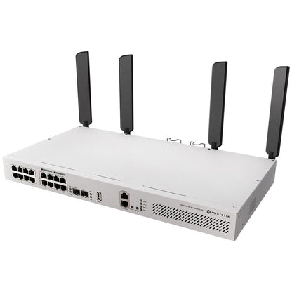 MikroTik CRS418-8P-8G-2S+5axQ2axQ-RM-US 16-Port PoE+ L3 Switch with 10G SFP+ & Wi-Fi 6 RouterOS (US Version)