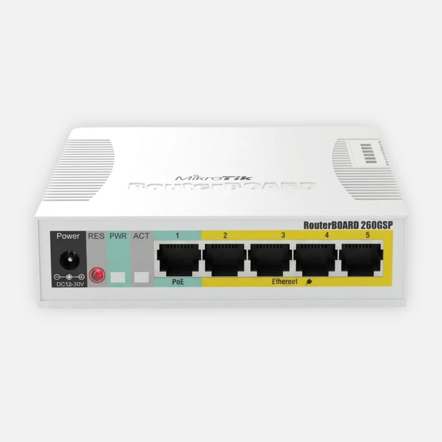 Mikrotik CSS106-1G-4P-1S 5-port Gigabit Smart RouterBOARD RB260GSP