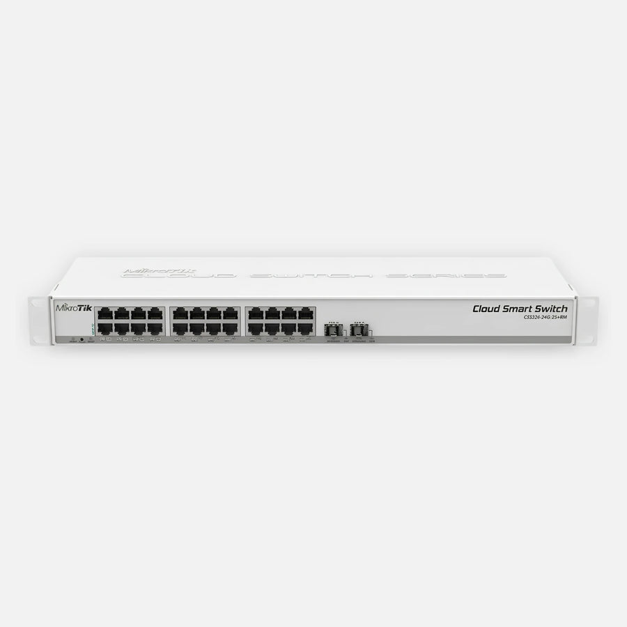 Mikrotik CSS326-24G-2S+RM Cloud Smart Switch 24 Gigabit Ethernet Ports 2x SFP+