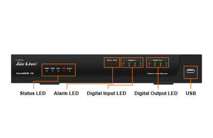 Airlive CoreNVR16 Network Video Recorder/VGA Video Output, 16 Channel