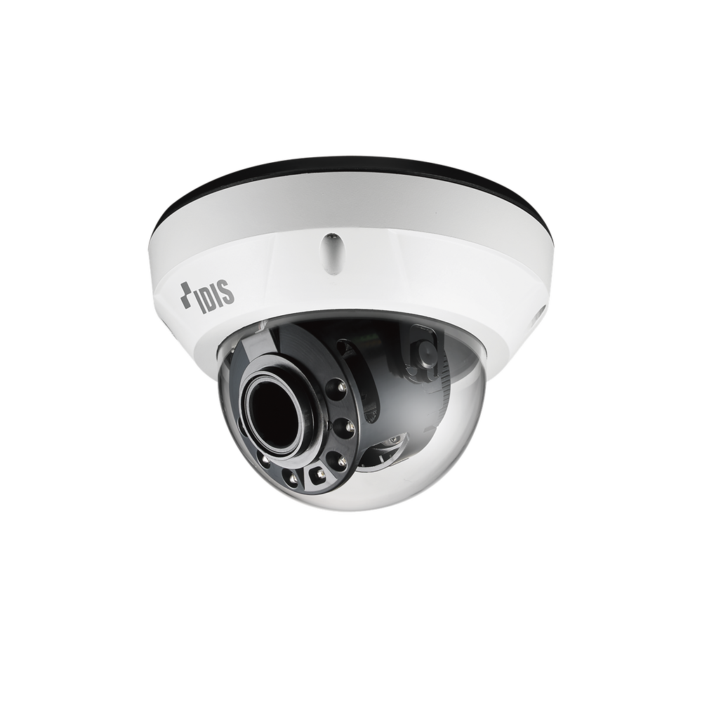 Idis DCD4536HRXA(US) 5MP Vandal-Resistant IR Dome Camera, Motorized Vari-focal lens (3.0 - 13.5 mm), Alarm IN/OUT, IK10/IP67, Built-in Heater, Day & Night (ICR), True WDR