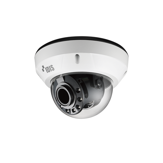 Idis DCD4536HRXA(US) 5MP Vandal-Resistant IR Dome Camera, Motorized Vari-focal lens (3.0 - 13.5 mm), Alarm IN/OUT, IK10/IP67, Built-in Heater, Day & Night (ICR), True WDR