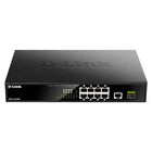 D-Link DGS-1010MP 10-Port Gigabit PoE Switch 125W 8 x PoE+ 1GbE 1 SFP Plug N Play 1U 802.3at Unmanaged