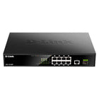 D-Link DGS-1010MP 10-Port Gigabit PoE Switch 125W 8 x PoE+ 1GbE 1 SFP Plug N Play 1U 802.3at Unmanaged