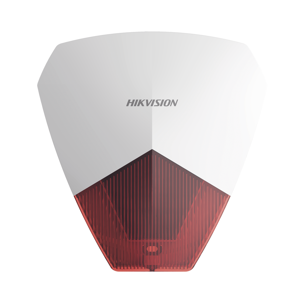 Hikvision DS-PS1-R Wired Outdoor Siren with Strobe/ Ideal for Any Alarm Panel / Red Color