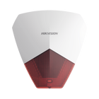Hikvision DS-PS1-R Wired Outdoor Siren with Strobe/ Ideal for Any Alarm Panel / Red Color