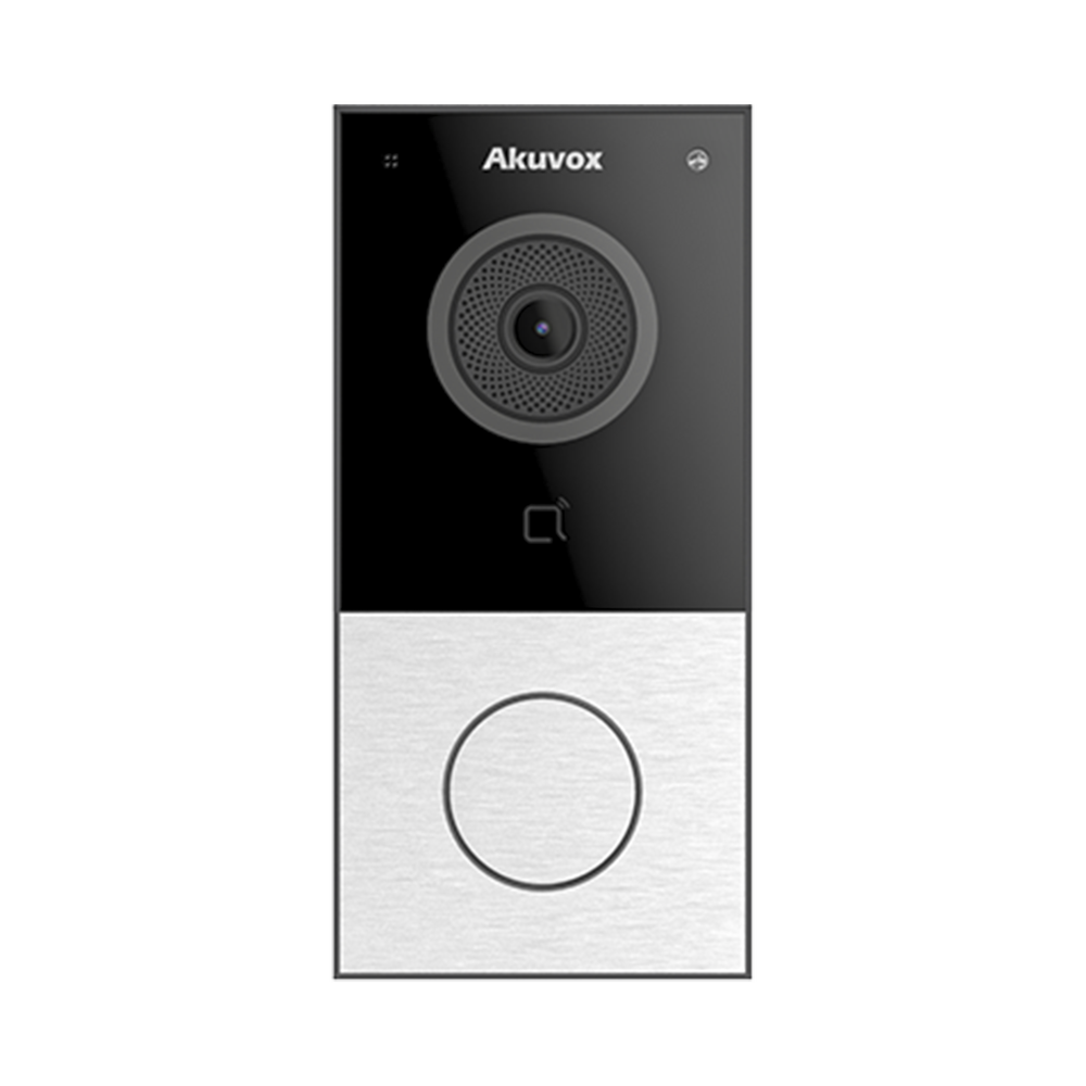 Akuvox E12W IP Video Intercom for 1 Apartment / WiFi / SIP / Cloud Management / Card or Bluetooth Access / Compatible with SmartPlus App