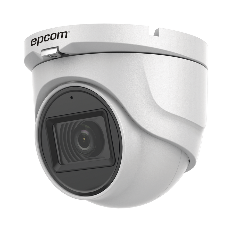 Epcom Professional E50-TURBO-G2/A Audio by Coaxitron / Turret TURBOHD 5 Megapixels / FOV 85° / Lens 2.8 mm / 98 ft IR / Outdoor IP67 / 4 Technologies / dWDR