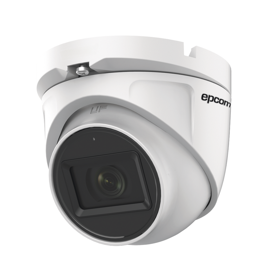Epcom Professional E8-TURBO-G2/A Dome TURBOHD 2 Megapixels / FOV 106° / Lens 2.8 mm / Audio by Coaxitron / 30 mts IR EXIR / Exterior IP66 / 4 Technologies / dWDR