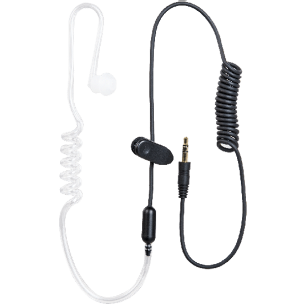 Hytera EA-01 Receive-Only Transparent Acoustic Tube Earpiece used with ACS-01