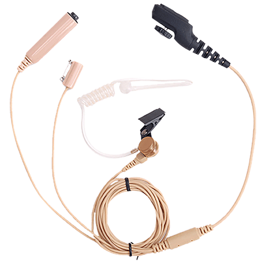 Hytera EAN17 3-wire Surveillance Earpiece with Transparent Acoustic Tube