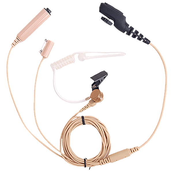 Hytera EAN17 3-wire Surveillance Earpiece with Transparent Acoustic Tube