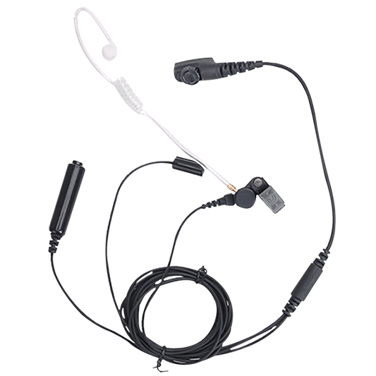 Hytera EAN18 3-wire Surveillance Earpiece with Transparent Acoustic Tube