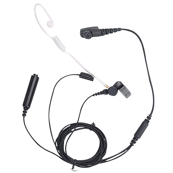 Hytera EAN18 3-wire Surveillance Earpiece with Transparent Acoustic Tube